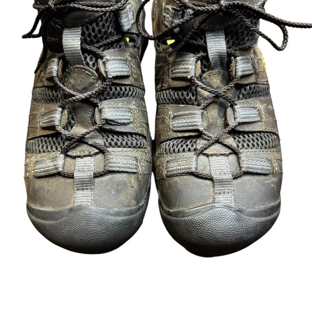 Keen Utility Flint Low Shoes Mens‎ Size 6.5 Steel Toe Gray Black Work ASTM